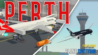 ✈️ Roblox PTFS  30 MINUTES at Perth International Airport Ft NEW REMODELS A350 787 [upl. by Haynes]