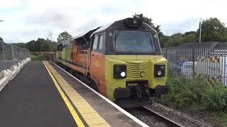 Colas Rail 70816 on Ballast Freight Movement  Pontypool  080924 [upl. by Ailecara157]