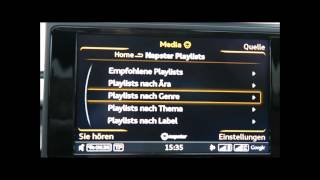 Audi A6 MMI Plus Medien Napster  Facelift 2014 [upl. by Andreas]