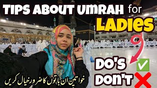 Helpful Information for ladies about Umrah  Must watch this video before you go to UMRAH🕋 [upl. by Llehsyt873]