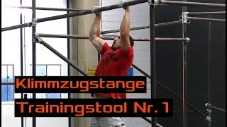 Die Klimmzugstange  Trainingstool Nr 1 für Kletterer und Boulderer [upl. by Sulohcin698]