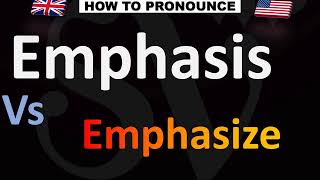 How to Pronounce Emphasis VS Emphasize [upl. by Junina378]