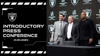 Antonio Pierce amp Tom Telesco Introductory Press Conference  Las Vegas Raiders  NFL [upl. by Ttenna655]