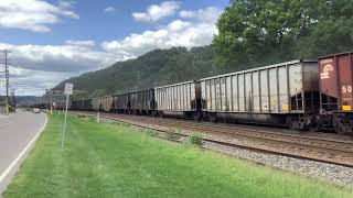 Leetsdale coal train heading west [upl. by Brill]