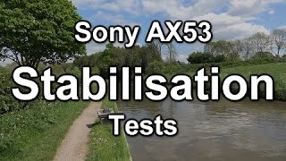 Sony FDRAX53 stabilisation tests off standard active intelligent active [upl. by Aimekahs]