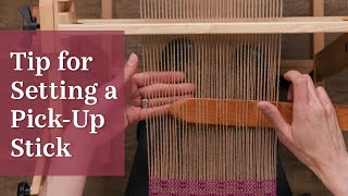 How to Easily Place PickUp Sticks on a RigidHeddle Loom [upl. by Acsehcnarf72]