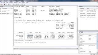 Instrumentalvariables regression using Stata® [upl. by Eninotna]