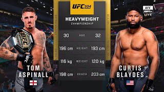 🔴 UFC 304 Tom Aspinall vs Curtis Blaydes 2  Full Fight amp Highlights  Heavyweight Title Bout [upl. by Ettedo]