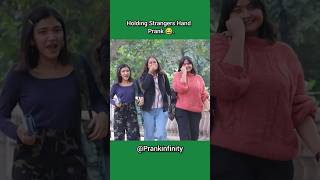 Holding Strangers Hand Prank in India shorts [upl. by Ojybbob247]