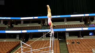 Margzetta Frazier Sticks UB Dismount After 2nd Half  2017 PampG Championships Podium Training [upl. by Adlemi]