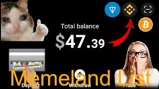 memeland airdrop withdrawal  memeland airdrop claim [upl. by Ramedlaw392]