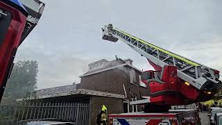 Slaapkamer in brand Betje Wolffstraat Dordrecht [upl. by Evadnee]