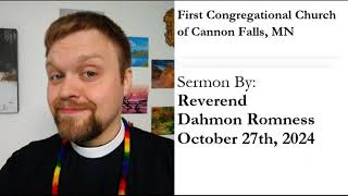 First Congregational Church in Cannon Falls MN October 27th 2024 [upl. by Annasoh]