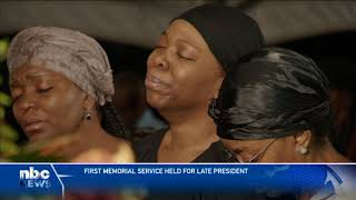 First Memorial Service held for late President Geingob nbc [upl. by Adel]