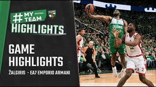 Žalgiris  EA7 Emporio Armani  Game Highlights  20240328 [upl. by Lemuela133]