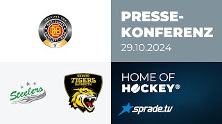 29102024  Pressekonferenz  Bietigheim Steelers vs onesto Tigers Bayreuth [upl. by Angele230]