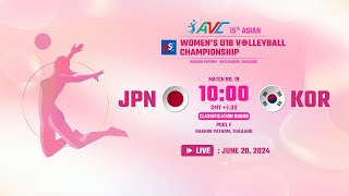 JPN  KORPOOL F15th Asian Women’s U18 [upl. by Ermin]