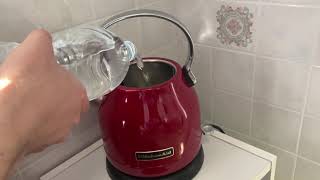 Unboxing Kitchenaid bollitore elettrico  rosso imperialeprimo utilizzo [upl. by Elmore]