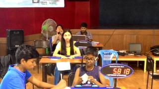 Jairus  Pyraminx Solve at Indian Nationals 2015 at PSBB School Chennai [upl. by Baram320]