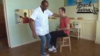 Touch Tuina How to treat back pain in seated [upl. by Arteid]