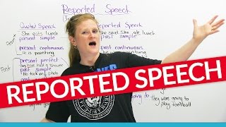 Grammar Learn to use REPORTED SPEECH in English [upl. by Anelac]