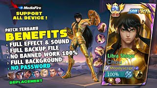 MLBB CHOU SKIN SCRIPT LIBRA SHIRYU SAINT SEIYA NO PASSWORD Mediafire l Full Sound amp Voice Effect [upl. by Yekim]