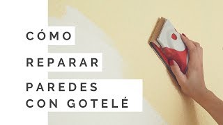 Cómo reparar gotelé spray pequeñas reparaciones en paredes decoradas con gotelé [upl. by Hasen]