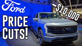 Lightning Price Cuts Ford lowers the F150 Lightning by nearly 10000 [upl. by Melak]