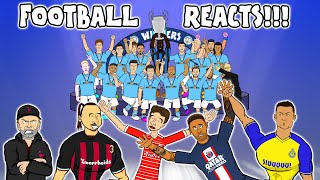 🏆Football Reacts UCL FINAL🏆 Man City Champions League Inter Milan [upl. by Rasaec]