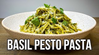 Basil Pesto Pasta Recipe [upl. by Aivull]