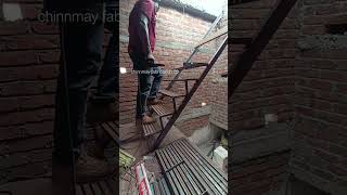 how to make stairs installation full video staircasedesign stairs stairrailing [upl. by Klotz]