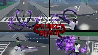 Project Ghoul UPDATED All Kagune Full Showcase 2024 [upl. by Phillis]