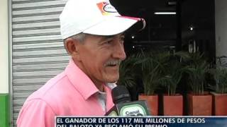 El ganador de los 117 mil millones de pesos del Baloto ya reclamó su premio [upl. by Aicilet719]