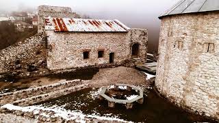 Old Town Travnik shrouded in a thick blanket of fog  Bosnia and Herzegovina  4K Cinematic Video [upl. by Muriah]