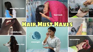 HAIR MUST HAVES Every Girl Needs But Ignores Hair Essentials for Long Healthy Hairs haircare [upl. by Marilla854]