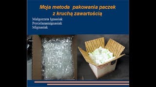 Moja metoda na bezpieczne pakowanie wysyłki z delikatną zawartością [upl. by Aicened]