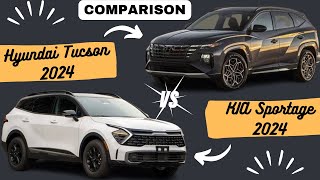 Hyundai Tucson 2024 vs Kia Sportage 2024 Specs Comparison [upl. by Medeah]