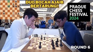 DUA CALON JUARA DUNIA MASA DEPAN SALING ADU TAKTIK  Nodirbek Abdusattorov vs Praggnanandhaa R [upl. by Trudnak]