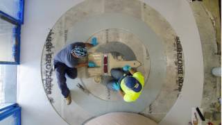 Fromkin Brothers Inc  Lobby Terrazzo Project timelapse [upl. by Ardnikal]