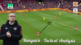 Rangnick Tactical Analysis against Crystal Palace  Gegenpressing Viera got Dominated by Ralf [upl. by Marlin958]