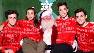 CHRISTMAS WISH COME TRUE MEETING SANTA ft Dolan Twins amp James Charles [upl. by Lipski]