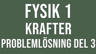 Fysik 1  Krafter  Problemlösning del 3 [upl. by Yehs]