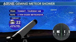 Geminid Meteor Shower Peaks Tonight Through Thursday [upl. by Dnalhsa]