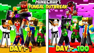 PART 2  100 Days In FUNGAL OUTBREAK WORLD in Minecraft 😰 [upl. by Roshelle884]