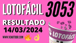 🍀 Resultado Lotofácil 3053 [upl. by Nore449]