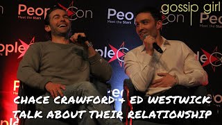 Chace Crawford amp Ed Westwick talk about their relationship and speak French [upl. by Rees]