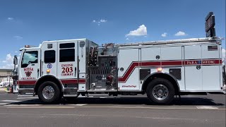 Mesa Fire amp Medical Department Engine 203 Responding Code 3 In Mesa Arizona [upl. by Lertnahs720]