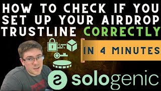 How to see if you set up your Sologenic trustline correctly for SOLO Airdrop  Deleted YT Comments [upl. by Cheston751]