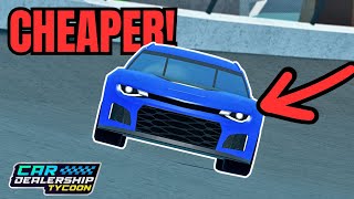 THESE CARS GOT CHEAPER SECRETLY IN Car dealership tycoon  Mird CDT [upl. by Ecirtaed]