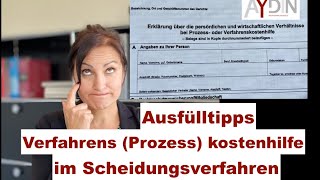 Prozesskostenhilfe  Formular  Ausfülltipps [upl. by Lymann342]